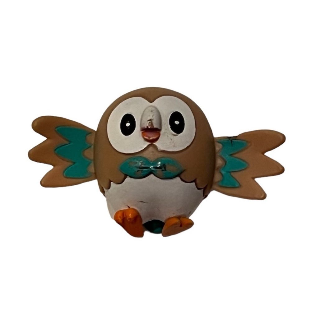 Pokemon Gengar Flareon Bulbasaur Pikachu Battle Posable Feature and Rowlet Toy - Picture 5 of 7